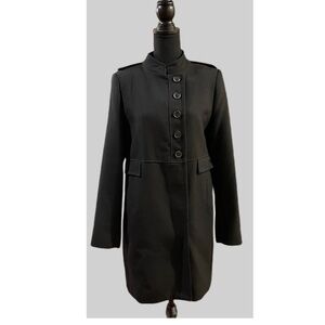 Zara Military Wool Blend Coat, XL